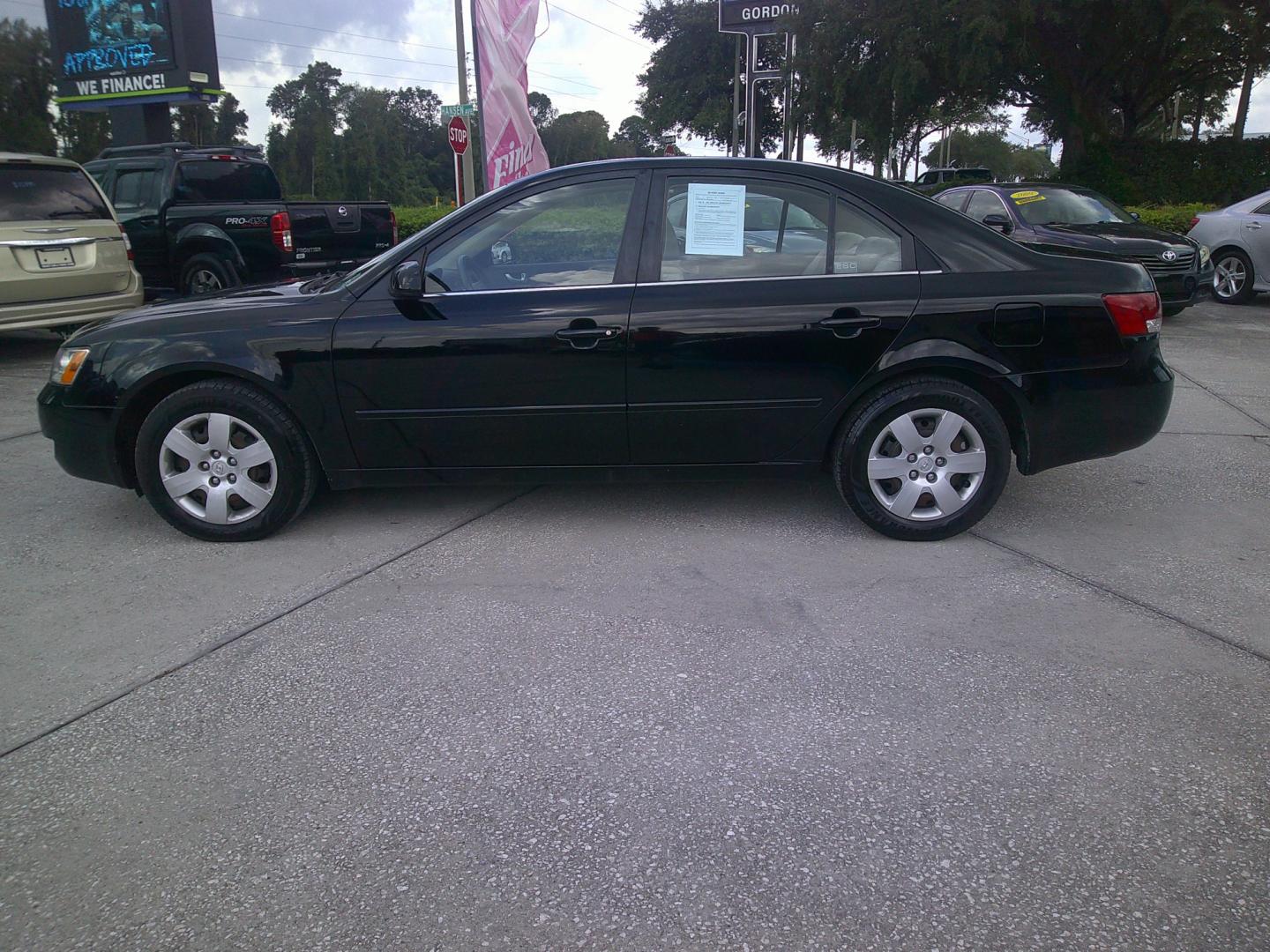 2007 BLACK HYUNDAI SONATA GLS (5NPET46C77H) , located at 390 Hansen Avenue, Orange Park, FL, 32065, (904) 276-7933, 30.130497, -81.787529 - Photo#4